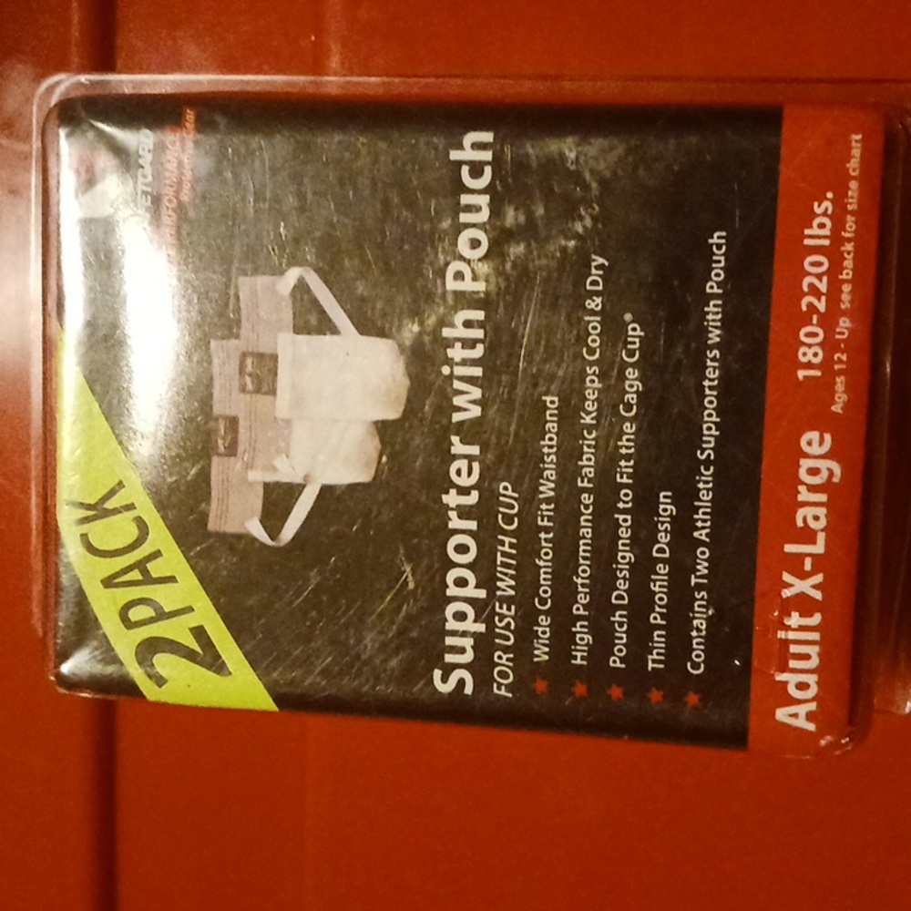 SAFETGARD 2 pack Athletic Supporters w Pouch XL